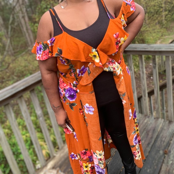 Floral Wrap Dress *Plus Size* - Picture 2 of 4